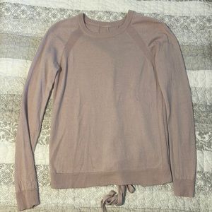 Lululemon soft pink sweater.